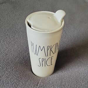 Rae Dunn Artisan Collection Ceramic Tumbler With Lid